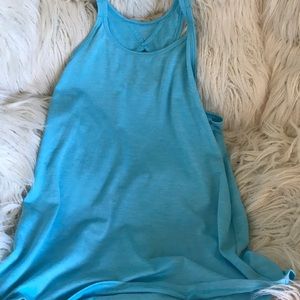 Light blue workout tank top